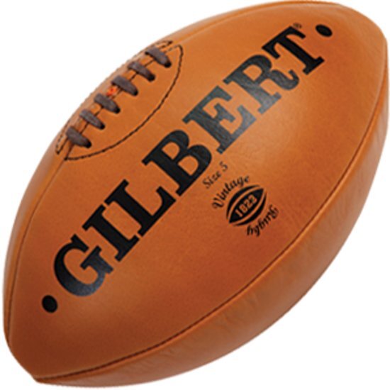 Gilbert rugbybal Leather Vintage Tan - maat 5