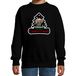 Bellatio Decorations Dieren kersttrui olifant zwart kinderen - Foute olifanten kerstsweater jongen/ meisjes - Kerst outfit dieren liefhebber 122/128