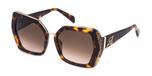 Blumarine SBM870S Avana Rossa Lucido Lunettes de soleil Femme