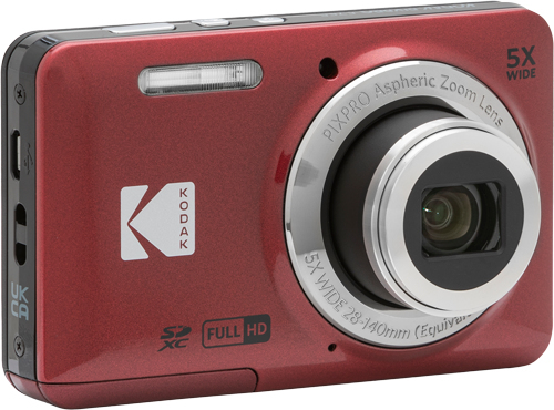 Kodak PIXPRO FZ55 Compact Camera - 16MP, 5x Optical Zoom, Red