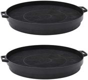Sans marque 2x Filtres à charbon universels pour hotte aspirante - 210 mm - Absorbant les graisses et les odeurs