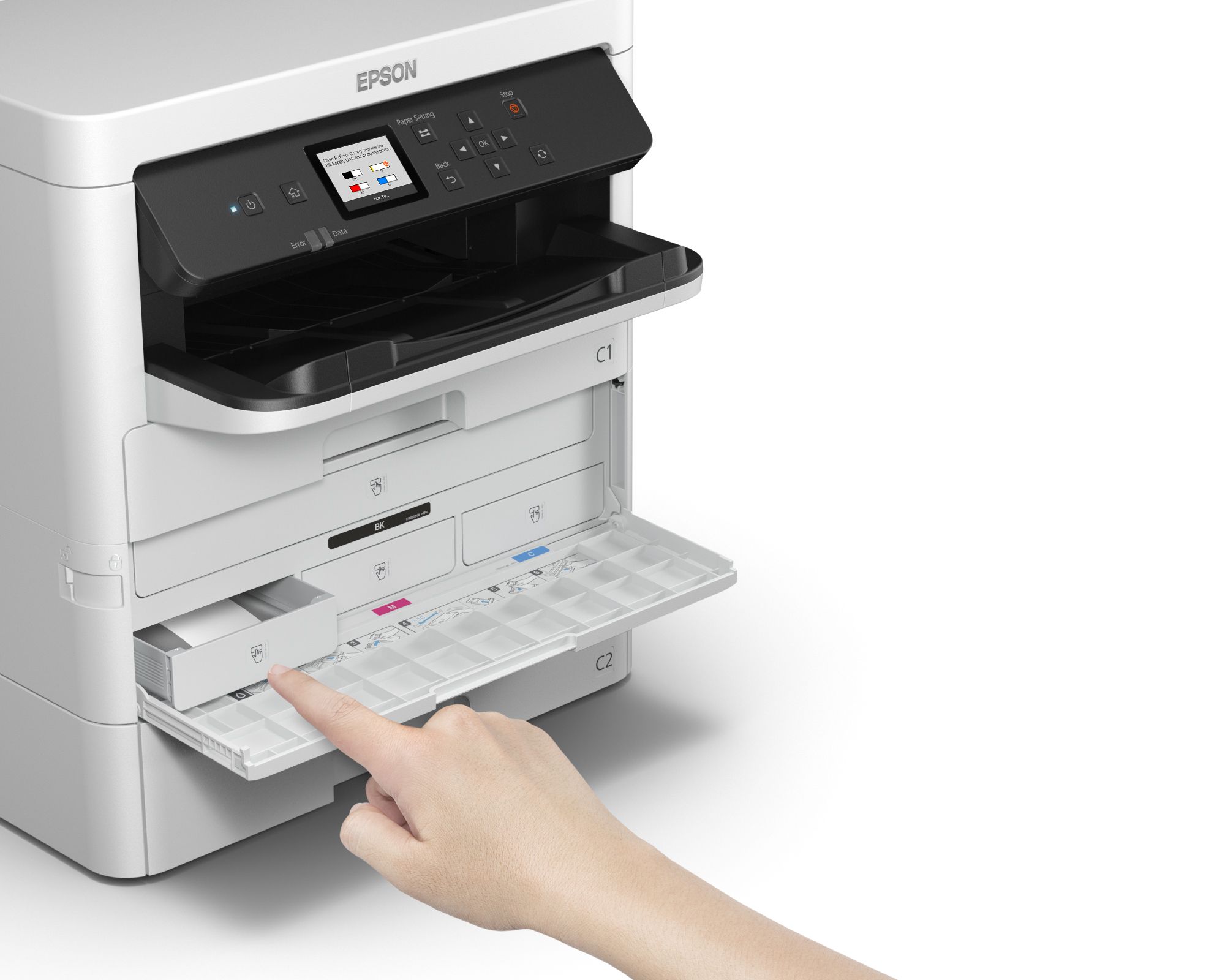 Epson WorkForce Pro WF-C529RDTW - Inkjetprinter - Kleur - A4 - Wi-Fi - Grijs