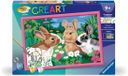 Ravensburger CreArt Kids 31x21 cm - Konijnen in het veld - Set Paint by numbers