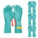 Gebol Green Tech Nitril handschoenen tegen chemicaliën, zuur, olie en vet, waterdichte werkhandschoenen voor het schoonmaken, tuin en laboratorium, heren, maat XL (maat 10), groen, 3 paar multipack
