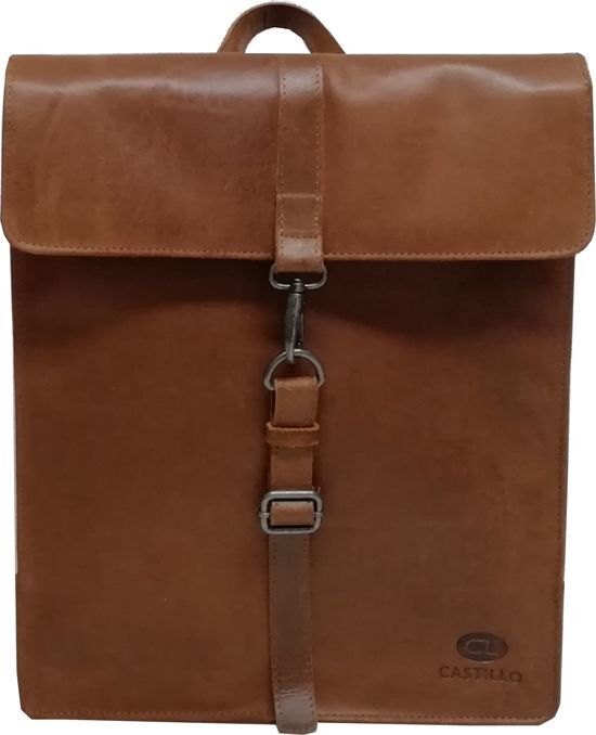 Castillo Cavan - Leren Laptop Backpack - 15,6 inch - cognac