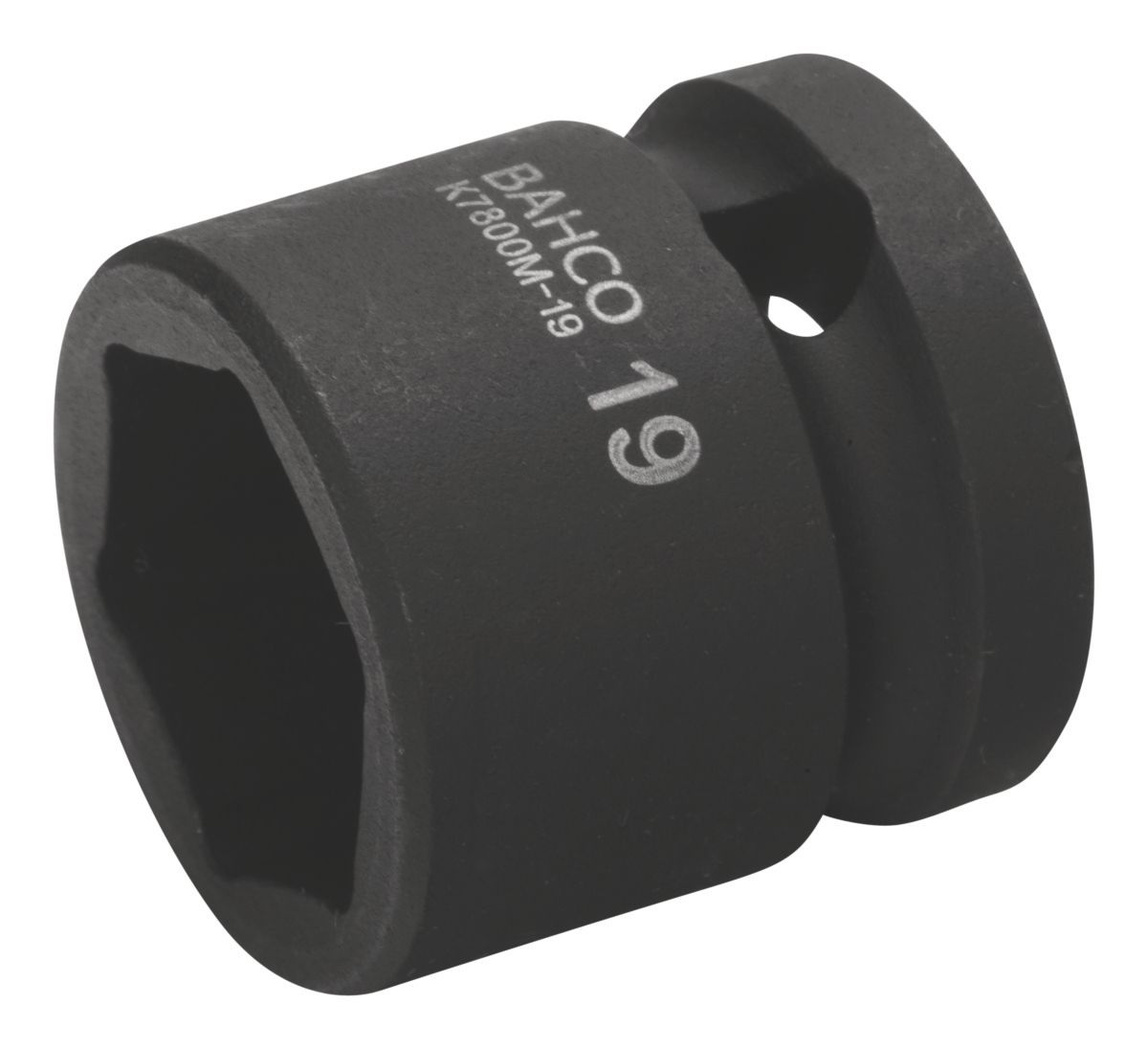 Bahco Slagdop 1/2" | kort | zeskant | gefosfateerd | 17 mm - K7800M-17