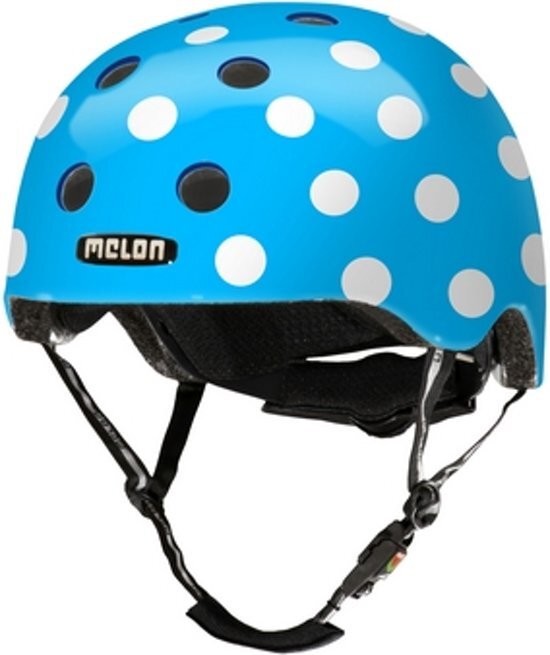 Melon Helm Dotty Blue XL-XXL (58-63cm) blauw