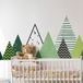Ambiance Sticker Muursticker voor Kinderkamer - Scandinavische Bergen DARKA - 40x65cm