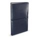 Peter Pauper Notitieboek - Voyager - Leder cover - Midnight Blue - met koordsluiting - 12x20 cm