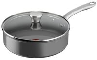 Tefal Renew+ Keramische Hapjespan - 24 cm - Grijs - Met Deksel