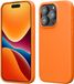 kwmobile Case voor iPhone 15 Pro - Slank TPU-Hoesje met Zachte Afwerking - In fruitig oranje