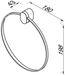 Geesa Wynk handdoekring rond chroom 91450402