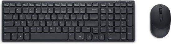 Dell Pro KM555 - Toetsenbord en muis set - stil - compact - draadloos - QWERTY - VS internationaal - zwart