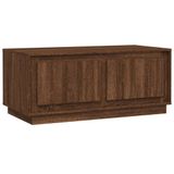 vidaXL Salontafel 102x50x44 cm Bewerkt Hout Bruin Eikenkleur