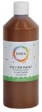 Qrea Plakkaatverf donkerbruin 500ml | 6 stuks