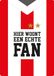 waakbord 040 Fan Waakbord - Decoratief Metalen Bord voor Voetbalfans - 14,8x21 cm