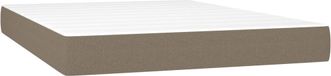 Matelas à ressorts ensachés medium 140x200x20 cm tissu taupe