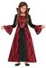 FIESTAS GUIRCA Glamoureus vampierkostuum, gravin vampier, rood en zwart, Halloween-kostuum voor meisjes, 5-6 jaar