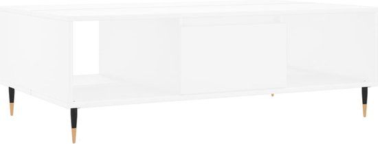 vidaXL Salontafel 104x60x35 cm bewerkt hout wit
