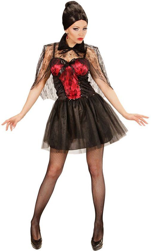 Widmann Vampier & Dracula Kostuum Roaring Vampier Vrouw Medium Halloween Verkleedkleding