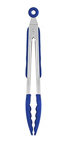 Monix Solid+ Kitchen Tongs - Stainless Steel, Nylon, Food-Safe, Silicone