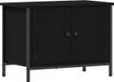 vidaXL TV-kast 60 x 35 x 45 cm zwart eiken bewerkt hout