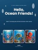 Hello, Ocean Friends!: Meet 17 Amazing Sea Animals and Learn Their Names, A First Words Picture Book for Kids Ages 2-5