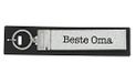 Depesche sleutelhanger cadeau voor oma met metalen detail en opdruk