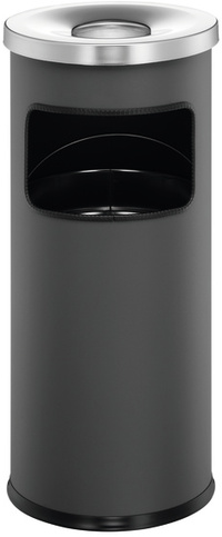 Durable 3332 Afvalcontainer Zwart Metaal Rond 63cm