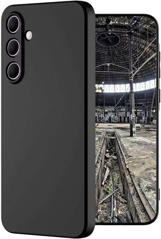 JT Berlin BackCase Pankow Soft Backcover Samsung Galaxy A55 5G Zwart Stootbestendig