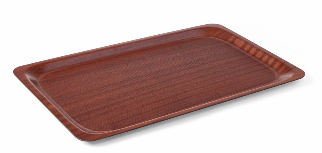 Hendi Dienblad Woodform Mahonie 43x61cm - Bruin