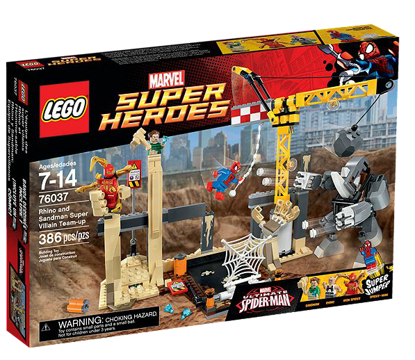 LEGO DC Comics Super Heroes Rhino and Sandman Super Villain Team-up - 76037