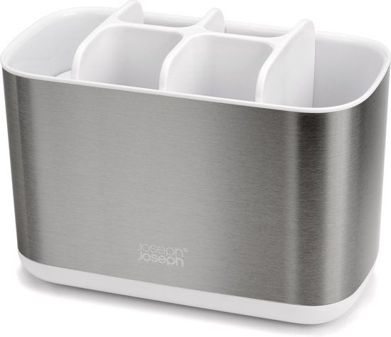Joseph Joseph EasyStore Steel Tandborstelorganiser Groot - Wit
