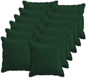 vidaXL - Taie d'oreiller - 12 pièces - BOIS - Vert foncé - 40 x 40 cm - Coton satiné