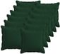 vidaXL - Taie d'oreiller - 12 pièces - BOIS - Vert foncé - 40 x 40 cm - Coton satiné