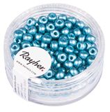 Rayher Hobby Rayher 14842390 Rocailles, 4mm ø, overig materiaal, lagune mat, doos 150 stuks
