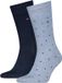 Tommy Hilfiger Herensokken Dots 2-Pack Light Blue Melange
