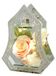 Theelichthouder van glas met kaars LED licht kunstbloem roos dennentakken kerstballen kaarshouder decoratief object lamp kerstdecoratie decoratie Kerstmis glas geschenk decoratief object ornamenten 3D
