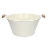 Dille &amp; Kamille Bassine, zinc, blanc cassé, 10 l