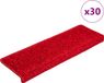 VidaXL Trapmatten 30 st 65x21x4 cm rood rechthoekige rand