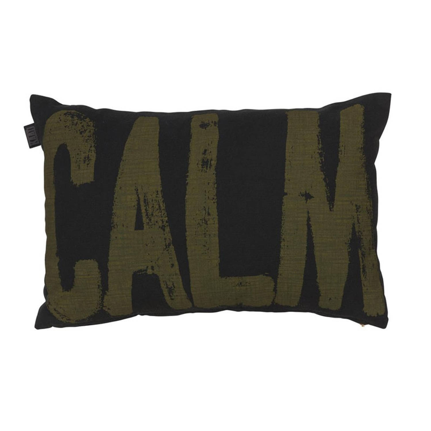 KAAT Amsterdam sierkussen calm cushion green - 30 x 60 cm