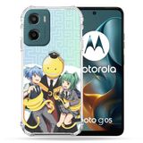 Cokitec Motorola G05 / E15 Manga Assassination Classroom Kuro Trio Versterkte hoes