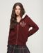 Superdry - Luxe hoodie met metallic logo en rits - Dames - Hoodies - UK14-EU42