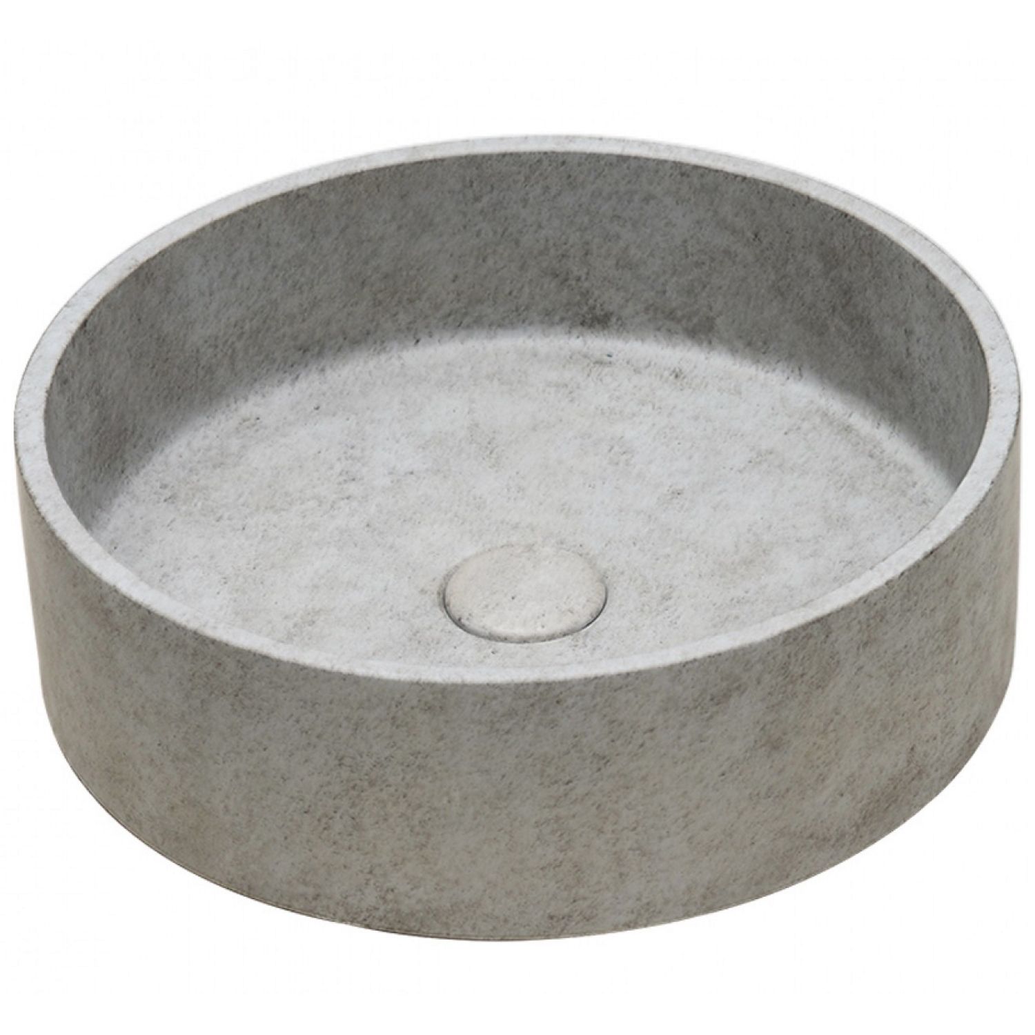 Ideavit idea.ora Waskom - 39x39x12 cm - Rond - Beton - Licht Grijs
