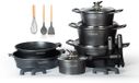 Royalty Line ES1014 Inductie Pannenset - 17 Delig - Zilver