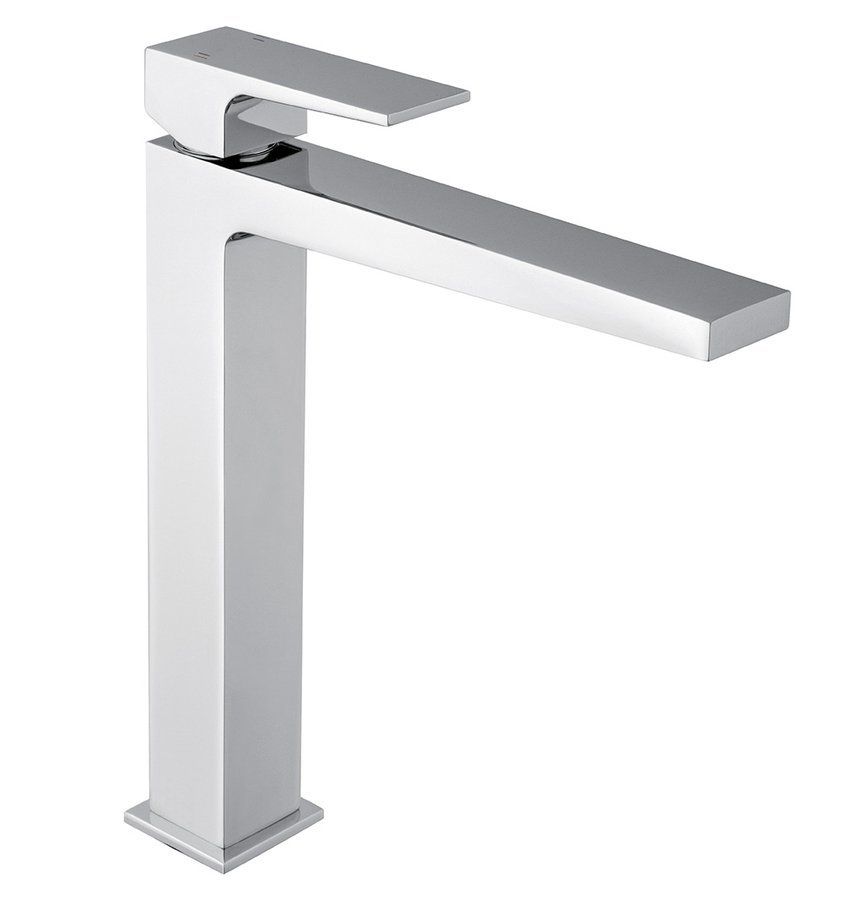 Sapho DIMY Hoge wastafelmengkraan zonder klikwaste, verlengde uitloop/chroom