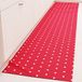 PETTI Artigiani Italiani - Vloerkleed voor keuken, loper voor keuken, antislip en wasbaar, 52 x 340 cm, motief harten, rood, 100% Made in Italy