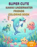 Kawaii Underwater Friends: Cute Ocean Animals for Toddlers Ages 3–8 Adorable Sea Creature Learning Book for Babies and Preschoolers