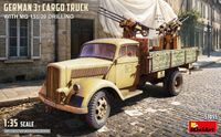 MiniArt 53055 Opel Blitz 3 Ton Cargo Truck met MG 151/20 Drilling WWII Modelbouwkit - 1:35