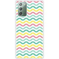 Samsung Bedrukt siliconen hoesje compatibel met Galaxy Note 20 Vagues colorees